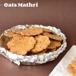 Oats flaxseeds mathri are a new healthy version of making traditional mathri/flat deep fried flatbread.  Both the ingredients are super nutrient with loads of health benefits. Oats flaxseeds mathri a great snack for weight conscious people. www.code2cook.com