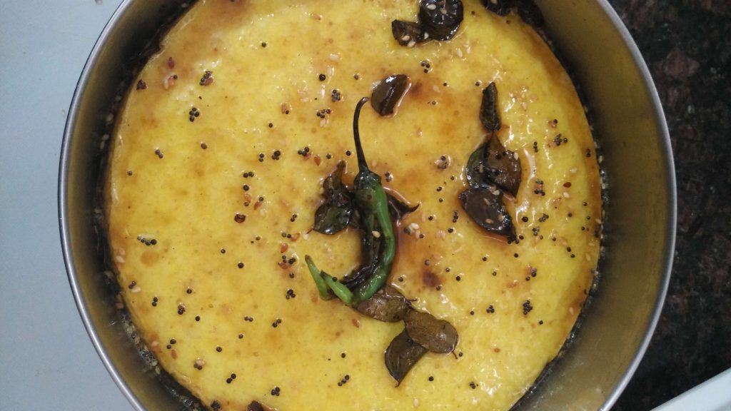 Instant besan dhokla is prepared with gram flour and yogurt batter using Eno fruit salt.