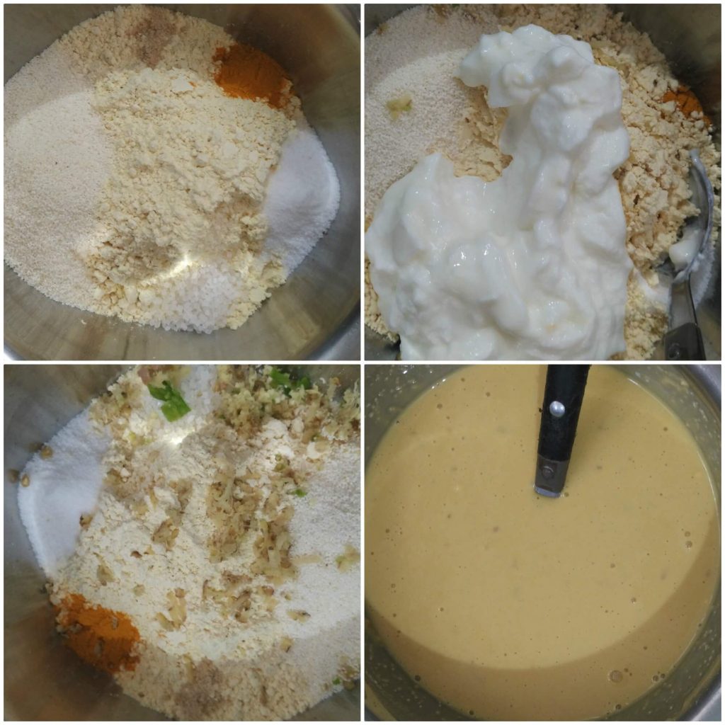 Instant besan dhokla is prepared with gram flour and yogurt batter using Eno fruit salt.
