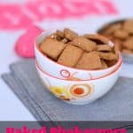 Baked Shakarpara is a sweet wholewheat biscuit which is prepared specially on Holi festival in India. Traditionally sweet shakarpara recipe uses refined flour, and they are deep fried. As the name says, baked shakarpara is the healthy version using whole wheat flour and no deep frying required.