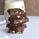 Today I am sharing yet another no-bake recipe Chocolate biscuit bars. Chocolate biscuit bars are made with leftover Brittania bourbon biscuit, nuts, and chocolate. Very easy to make, just whisking all ingredients and set the mixture in the fridge for few minutes. These no-bake chocolate biscuit bars made their way to my kid's tummy in just a few minutes.