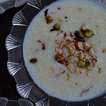 Sama rice kheer is usually prepared during fasting days, especially in Navratri. Mixing milk, sama rice, and sugar, cooked on medium heat and flavored with either cardamom or saffron, this sama rice kheer is tasty and very healthy.