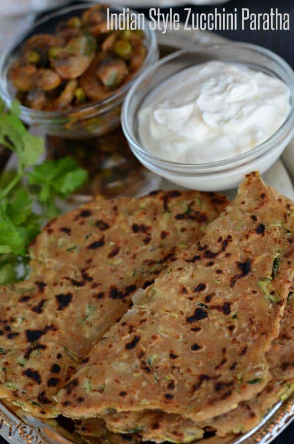 Zucchini Paratha is a flatbread with an Indian twist and a perfect breakfast or brunch recipe. Added some pickle and taste was great. 