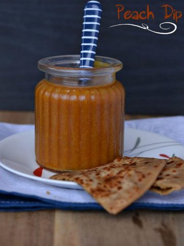 Peach chutney is sweet, slightly hot and savory condiment which goes very well with fritters, sandwiches, Indian flatbread (paratha) and many more. This taste great with the goodness of peach.
