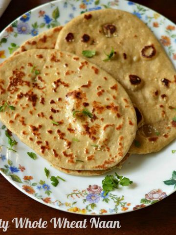 Yeast naan is an unleavened Indian flatbread which is very popular in restaurants. Naan's can be made with yeast or without yeast.