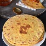 overhead shot of plain khakhra